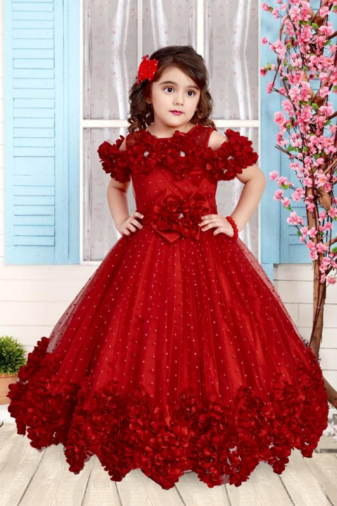 Post image hi 👋  we are manufacturer of kids girls gown 
at surat .
if you have any queries the  meesge me / call me
9904989121