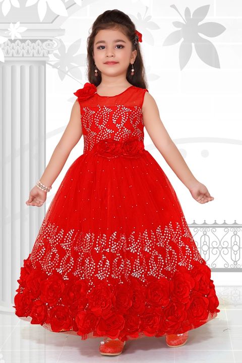 kids girls gown uploaded by business on 1/25/2022