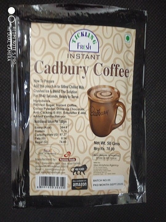 Cadbury Coffee uploaded by business on 10/4/2020