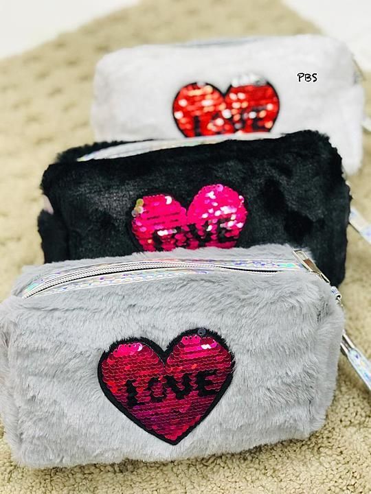 FUR SEQUENCE LOVE POUCH
360₹ EACH
320 ₹ EACH IF ANY 2 PCS
310 ₹ EACH IF ASSORTED 4 PCS uploaded by KTM z Parmar Online Boutique on 10/4/2020