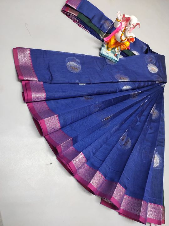 SILK COTTON SAREE uploaded by Dheekshi boutique on 1/26/2022