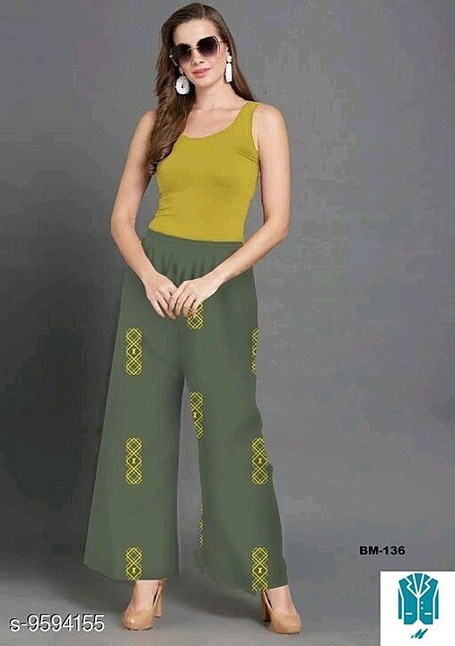 Fashionable Latest Women Palazzos uploaded by business on 10/4/2020