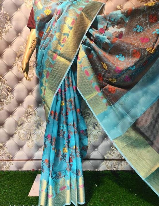 ORGANZA SILK SAREE uploaded by business on 1/26/2022