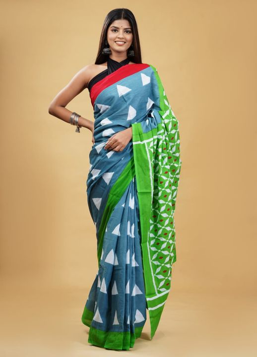 Cotton saree  uploaded by Radha Govind textile on 1/26/2022