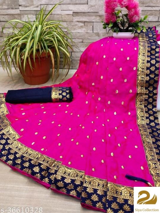 Beautiful embroidery Silk saree uploaded by business on 1/26/2022
