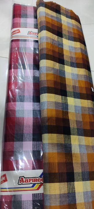Cotton twill checks  uploaded by Shree Yash Textiles on 1/26/2022