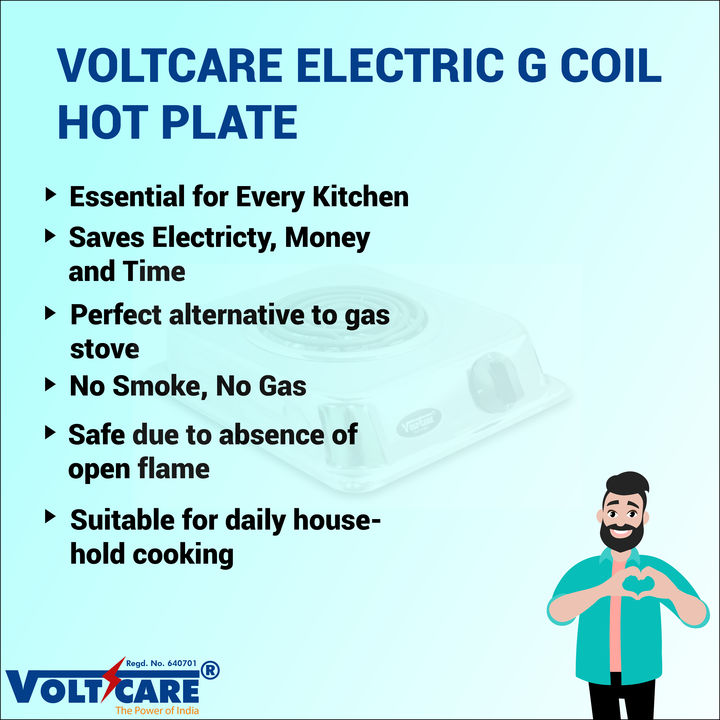 Voltcare ® | Electric Coil Hot Plate Cooktop | Chrome Finish uploaded by business on 1/26/2022