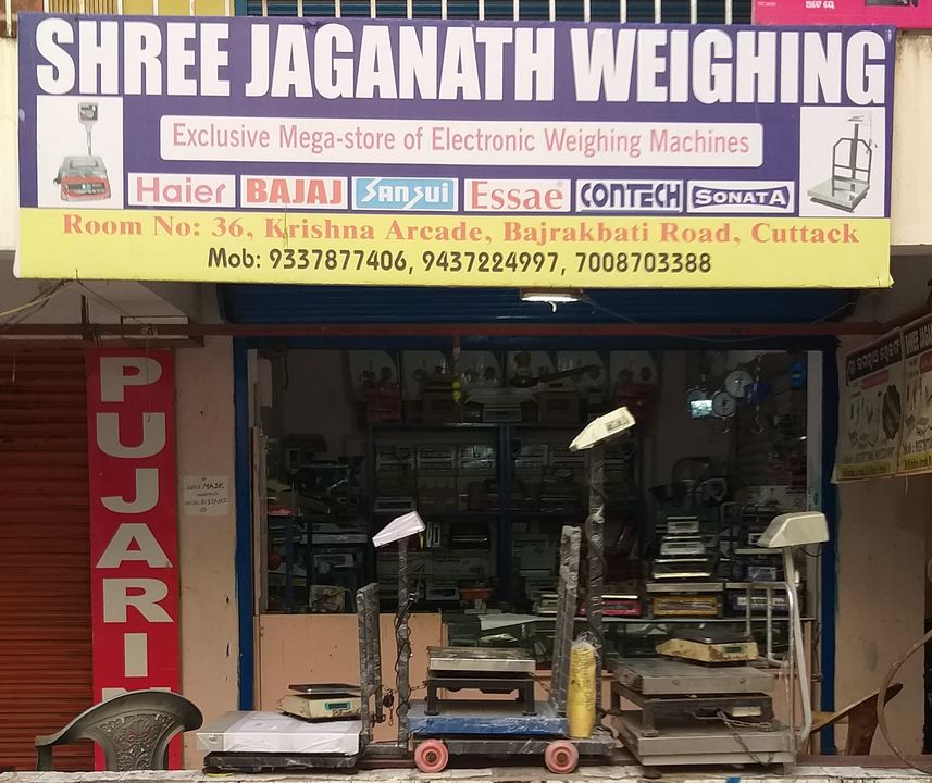 Post image We shree jagannath weighing bajrakbati road cuttack offer RELIENCE and microtec brand weight machine in all odisha since year two thousand four. 
We offer sales service and annual maintenance contract of all kinds of weight machine