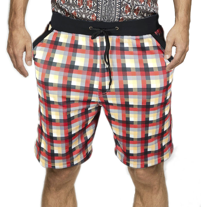 Glamorous black red white checked shorts uploaded by business on 1/26/2022