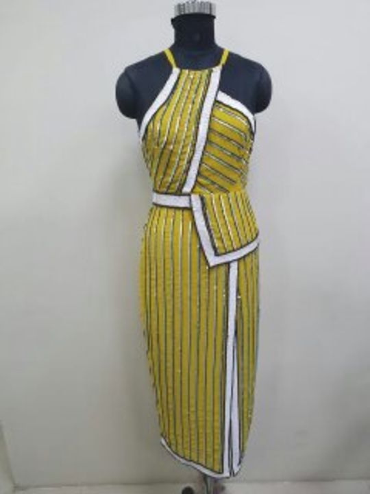Beading +sequin s dress uploaded by Wazna fashion on 1/26/2022