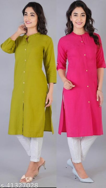 Post image Catalog Name:*Banita Superior Kurtis*Fabric: CottonSleeve Length: Three-Quarter SleevesPattern: SolidCombo of: Combo of 2,Single,Combo of 3Sizes:S, M (Bust Size: 38 in, Size Length: 42 in) L (Bust Size: 40 in, Size Length: 42 in) XL (Bust Size: 42 in, Size Length: 42 in) XXL (Bust Size: 44 in, Size Length: 42 in) 
Easy Returns Available In Case Of Any Issue*Proof of Safe Delivery! Click to know on Safety Standards of Delivery Partners- https://ltl.sh/y_nZrAV3