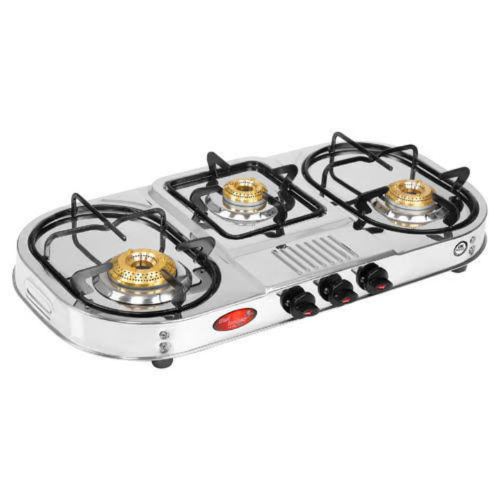 3 Burner gas Stove uploaded by Bharat Traders on 1/27/2022