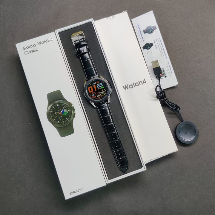 *SAMSUNG  WATCH  4  CLASSIC WITH  DUAL  BUTTONS  AND  BAZEL  WORKING*

*ON  OFF  LOGO  SAME  uploaded by Fashion & Electronics Mart  on 1/27/2022
