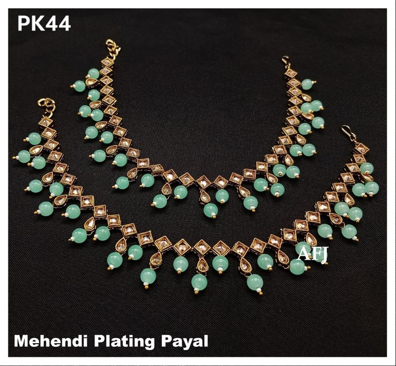 Premium Quality Mehndi Plating Payal Latest Design with Awesome Finishing 💯 Ready In Stock *Rate 65 uploaded by SN creations on 1/27/2022