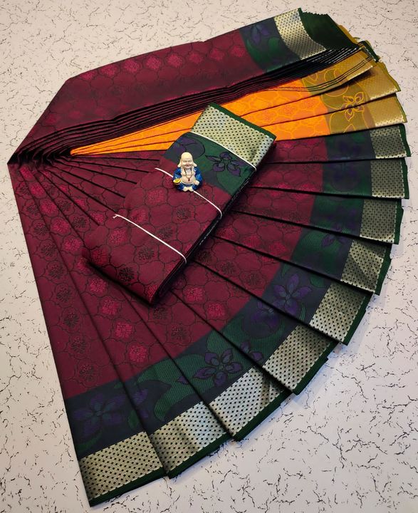 Post image 🍀🍀🍀🍀🍀🍀
SEMI SILK SAREES
🍀🍀🍀🍀🍀🍀🍀

🌸ALL OVER BODY FULL EMBOSED DESIGN


🌸 CONTRAST PALLU


🌸 MANUFACTURERING PRICE

🌸BULK ORDERS  AVAILABLE..

🌸SET SAREES AVAILABLE..

🌸 COMPLETE 3D EMBOSE SEMI SILK MATERIAL

🌸BEST QUALITY

🌸 WHOLESALE PRICE *580*+$