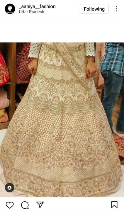 Post image Hey! Checkout my new collection called new collection bridal lehnga available.