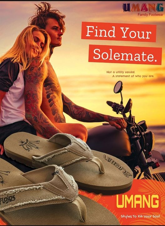 Post image Add UMANG in your life with trendy or comfortable flip-flops.