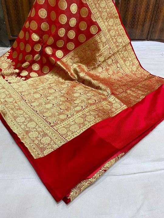 Banarasi satin silk saree  uploaded by M A CREATION on 1/27/2022