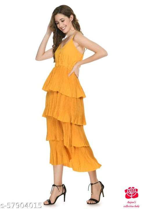 Fashionable plain shoulder straps dresses uploaded by Anjani's collection hubs on 1/27/2022