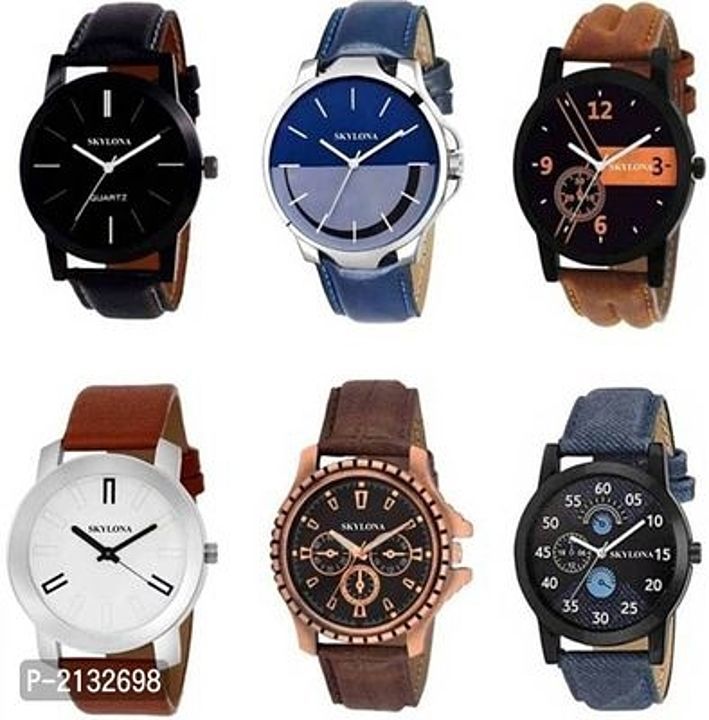 Post image Mrp :- 800 /- 
Pack of 6 men's watch 
Cash on Delivery
Free shipping