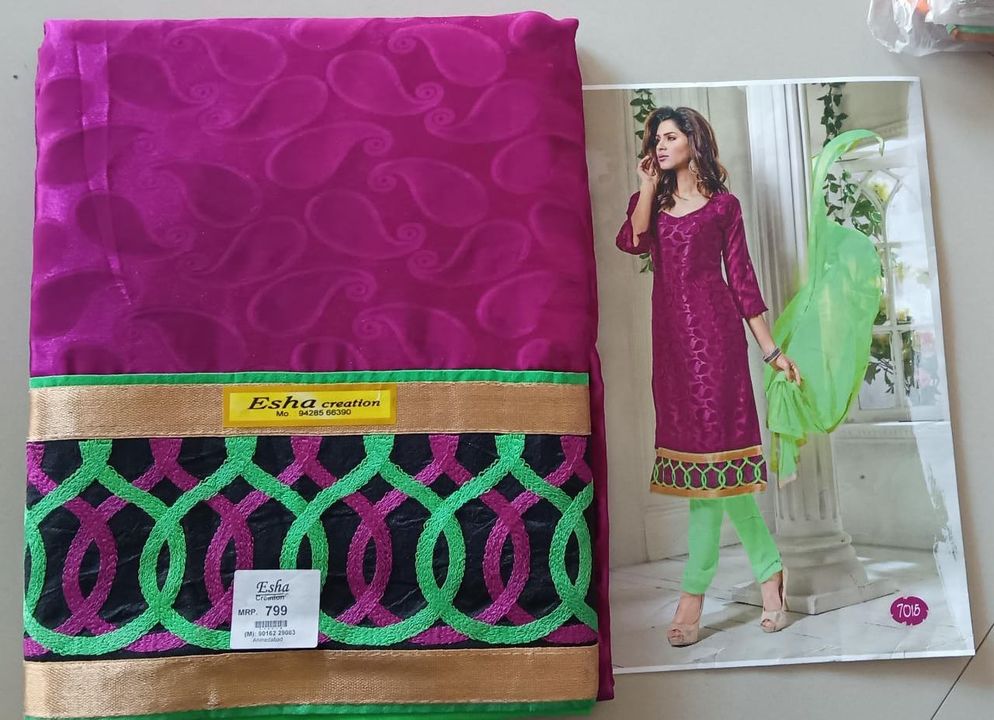 Designer dress material uploaded by Dress material, Kurti, sarees on 1/27/2022