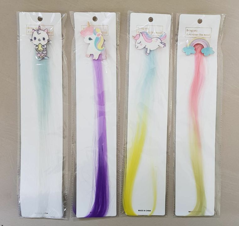 *Rainbow Cloud Unicorn Wig Hair Clips for Girls Hairpins Girls Hair Clip for Kids Wave Hairpins  uploaded by Real Reselling Superstore on 1/27/2022