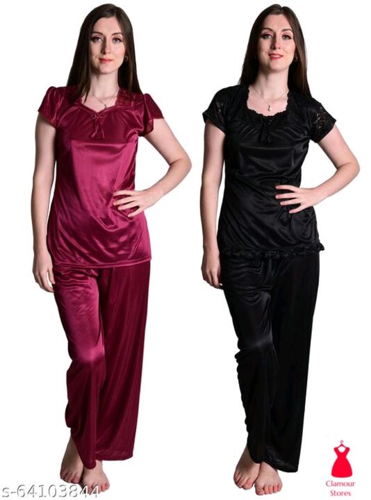Product image with price: Rs. 581, ID: night-doll-womens-combo-night-suit-409c25b0