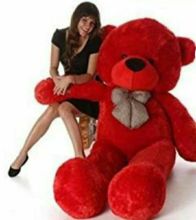 Red teddy bear uploaded by Jyoti soft toys on 1/28/2022