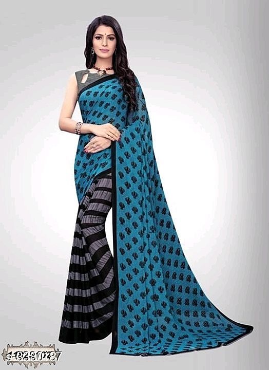 Stylish Aagam Georgette Women's Sarees Vol2 uploaded by business on 10/4/2020