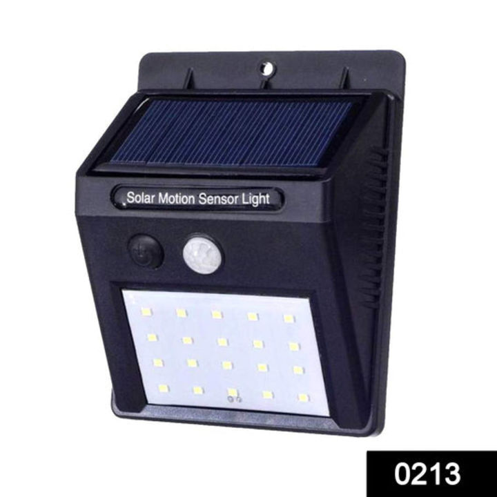 0213 Solar Security LED Night Light for Home Outdoor/Garden Wall (Black) (20-LED Lights) uploaded by DeoDap on 1/28/2022