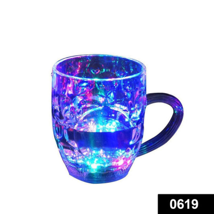 0619 Led Glass Cup (Rainbow Color) uploaded by DeoDap on 1/28/2022