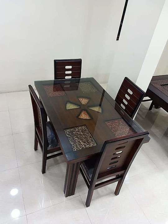4 chair dining set in pure teak wood  uploaded by business on 10/4/2020
