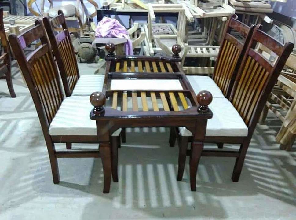 dining table 6chairs in pure teak wood uploaded by business on 10/4/2020