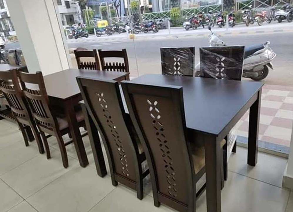 dining table 6chairs set in pure teak wood  uploaded by furniture maker on 10/4/2020