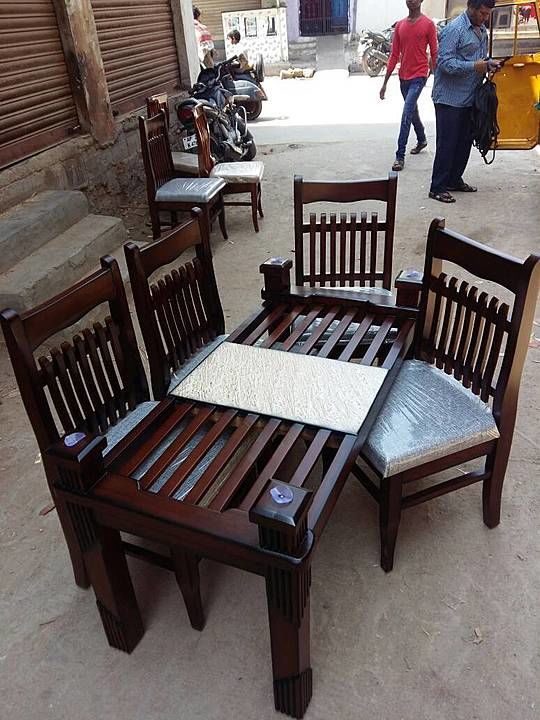dining table 6chairs sets in pure teak wood  uploaded by business on 10/4/2020