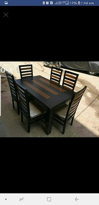 6chairs dining set in pure teak wood  uploaded by business on 10/4/2020