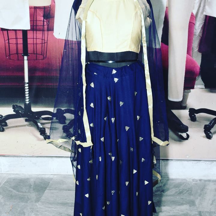 Party wear Lahanga with crop top and Dupatta set for women  uploaded by Adeefacreation on 1/28/2022