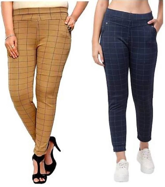 Check jeggings uploaded by Pooja Garments  on 1/28/2022