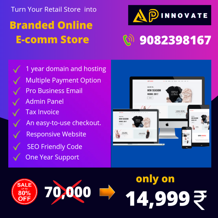 E commerce website uploaded by Apinnovate on 1/28/2022