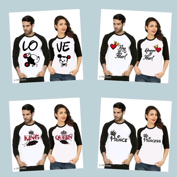 Roundneck Couple T-shirts
Fabric: Cotton Blend
Pattern: Printed
Multipack: 2
i-view T-Shirts makes y uploaded by Jaipal Brother on 1/29/2022