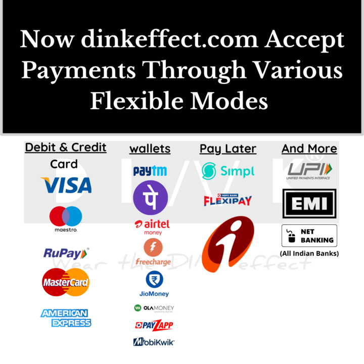 Post image We Accept Flexible Modes of Payments..