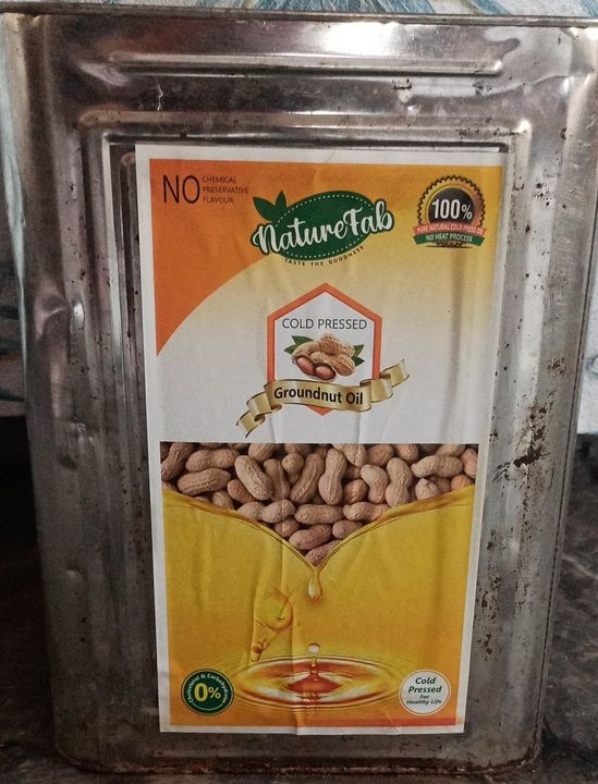 Post image 100% pure cold pressed groundnut oil..