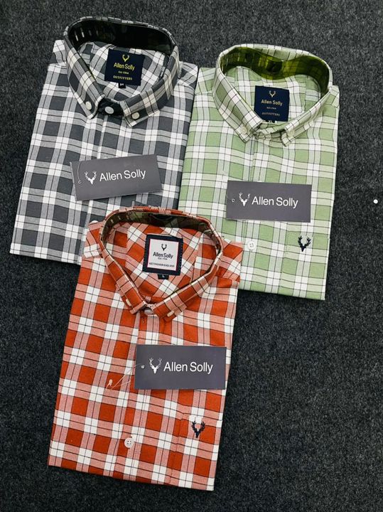 Cotton twill casual checks shirts uploaded by business on 1/29/2022