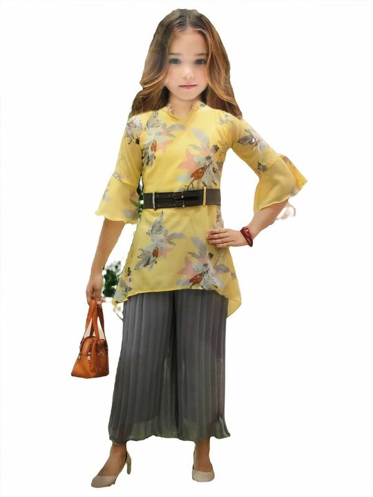 Girls western top and palazzo pant uploaded by Kids trends on 1/29/2022