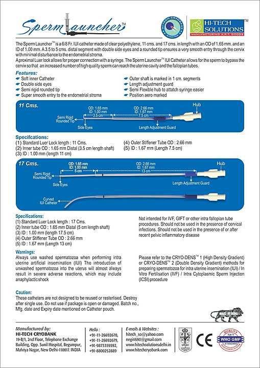 IUI catheter/sperm launcher uploaded by Hi-Tech Cryobank on 10/5/2020