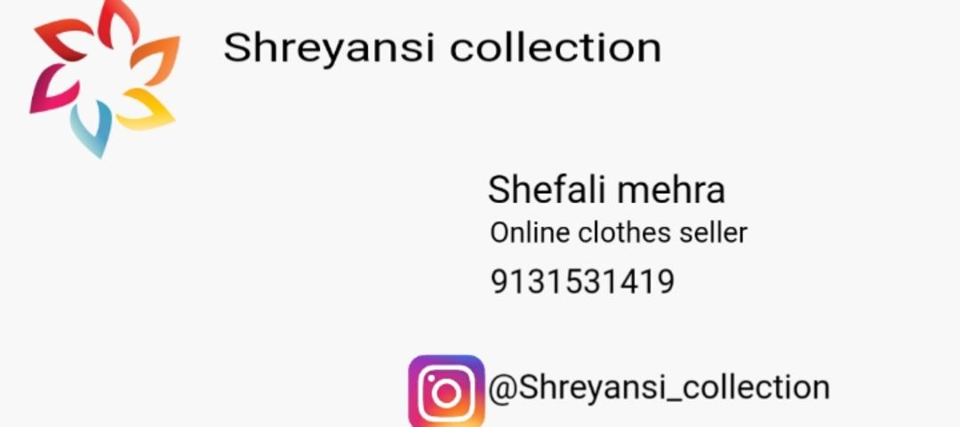 Visiting card store images of Shreyansi collection
