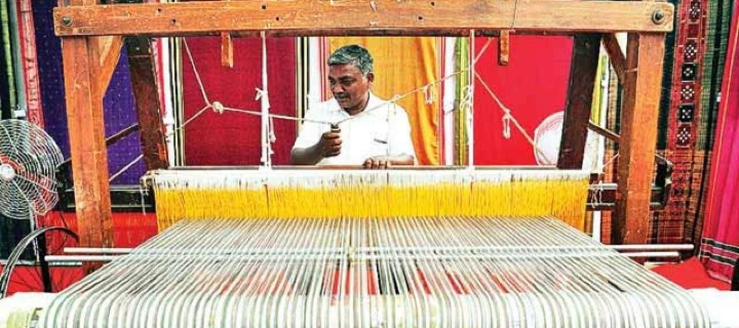 Factory Store Images of Handloom silk saree.