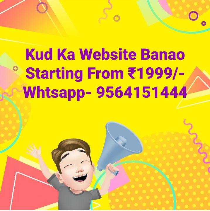 Post image Kud Ka Website BanaoStarting From ₹1999/-Whtsapp- 9564151444