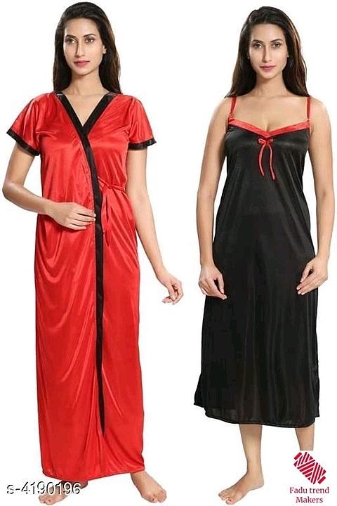 Free Mask Stylish Women'S Nightdress

Fabric: Satin
Sleeves: Nighty - Sleeveless, Robe - Short Sleev uploaded by business on 10/5/2020