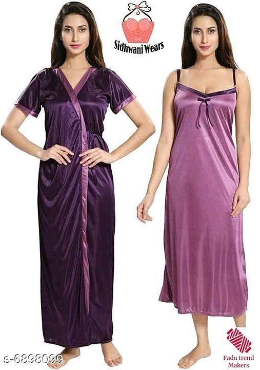 Free Mask Stylish Women'S Nightdress

Fabric: Satin
Sleeves: Nighty - Sleeveless, Robe - Short Sleev uploaded by business on 10/5/2020